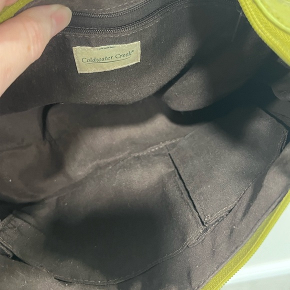 Coldwater Creek 90’s Vintage Faux Crocodile Lime Green Purse - Picture 8 of 12